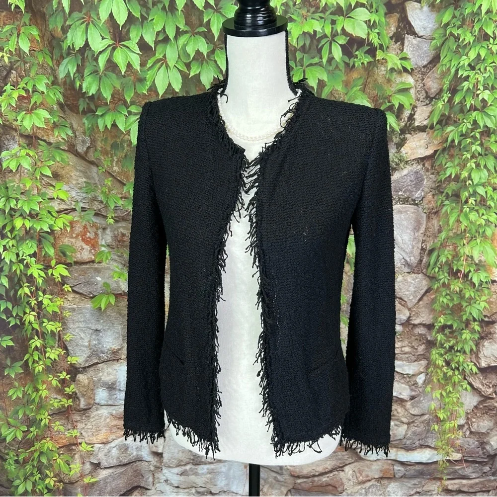 IRO Black Cotton Bouclé Style Jacket, S